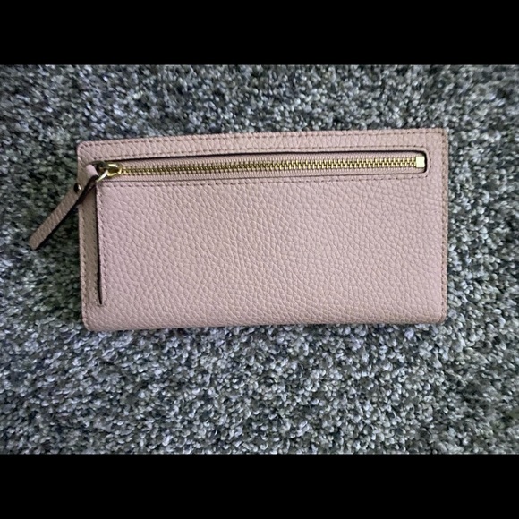 New Kate Spade Spencer Bifold Wallet - light pink with Bow. Barbie pink! - Picture 3 of 8